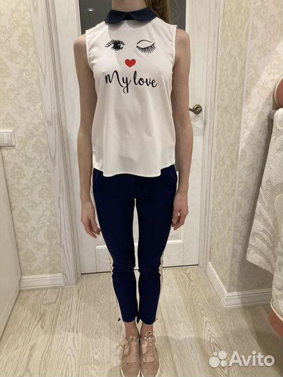 Блузка и брючки для девочки нарядные