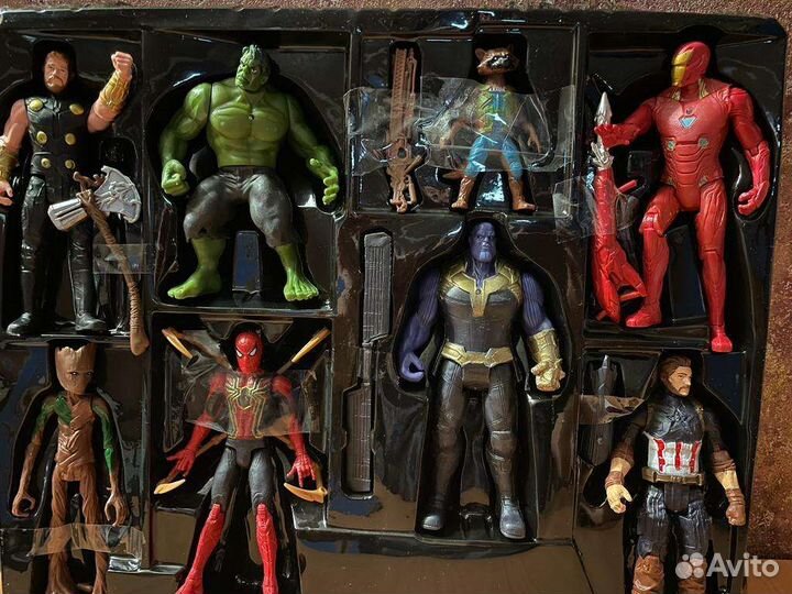 Детские игрушки, Школа марвел 8 героев.(Новый)