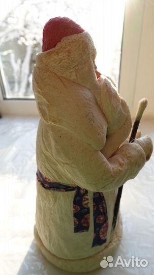 Новогодний Дед мороз СССР Папье-маше Высота -32см