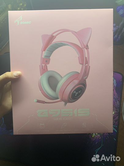 Наушники somic с ушками