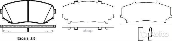 1267 02 L2Y63323Z колодки дисковые п. Mazda C