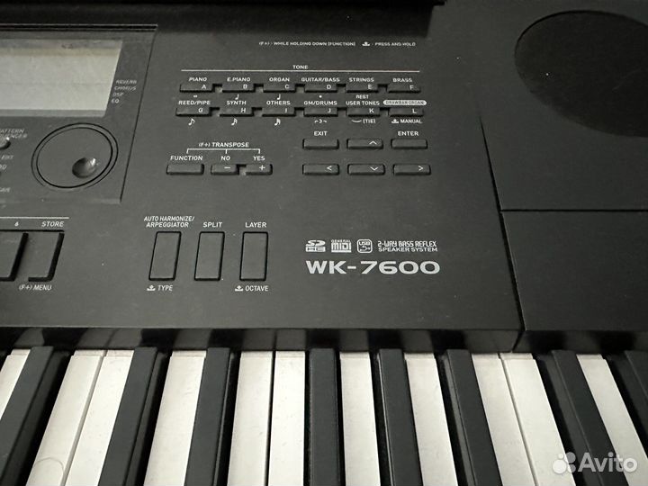 Синтезатор casio wk 7600