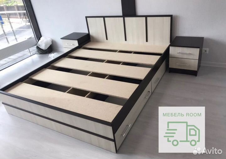 Кровать новая с ящиками