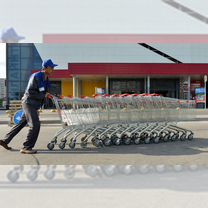 Тележечник в магазин