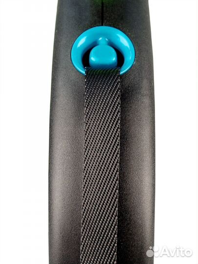 Поводок-рулетка flexi Black Design M. Лента 5 м. д