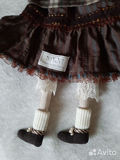 Авторская кукла Девушка с косами