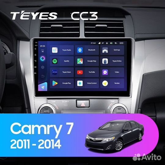 Магнитола Teyes CC3 Toyota Camry 7 2011-2014