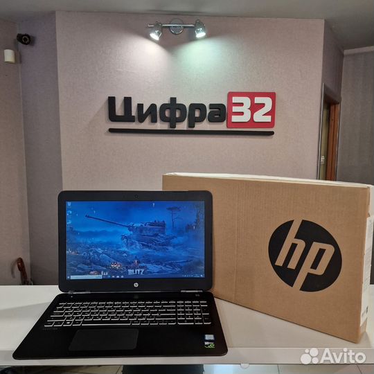 Игровой HP Core i5-8300H/GTX 1060/SSD 128GB,HDD1TB