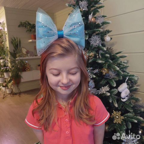 Ободок Бант Лол кукла/ снежинка