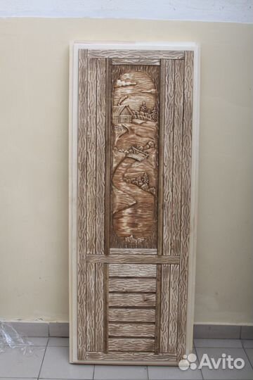 Дверь банная из липы