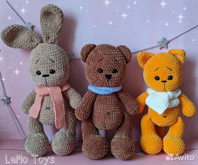 Вязаные игрушки ручной работы