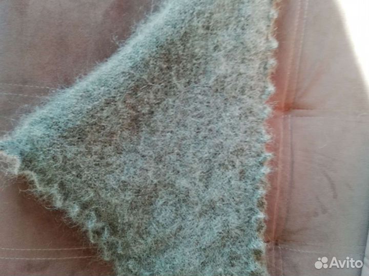 Косынка(платок -шаль) из серого козьего пуха