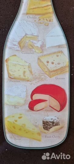 Тарелка для сыра и нож