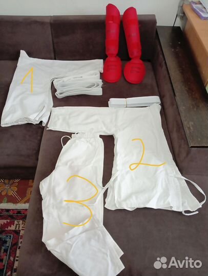 Штаны кофта пояса щитки для каратэ