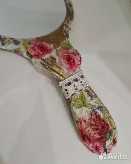 Зеркало на ручке ручной работы