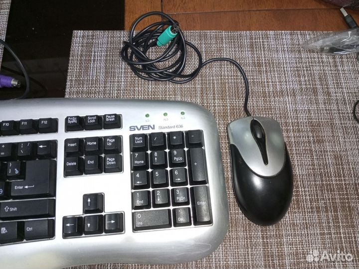 Клавиатура Sven и мышь Genius PS/2