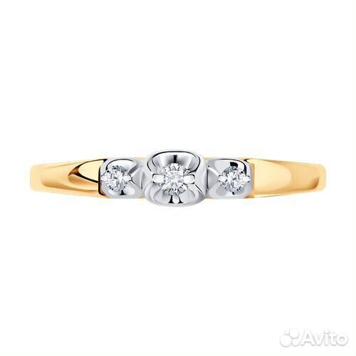 Кольцо Diamant из золота, 51-210-01739-1, р.17,5