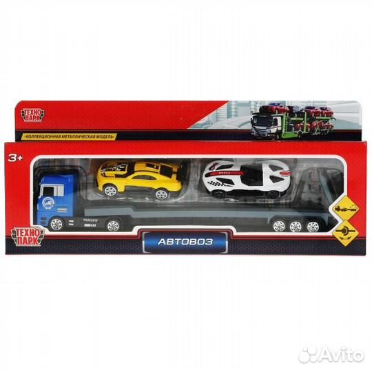 Набор машин Технопарк металл Автовоз 24 см подвижн