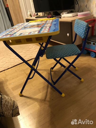 Детский стол и стул складные