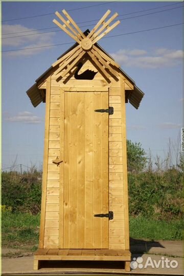 Дачный туалет деревянный TNU