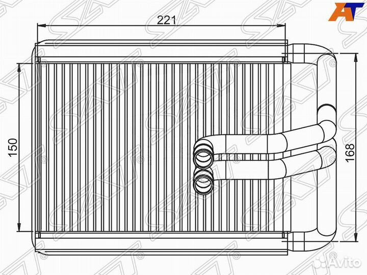 Радиатор отопителя салона hyundai tucson/KIA sport