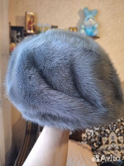 Норковая женская шапка