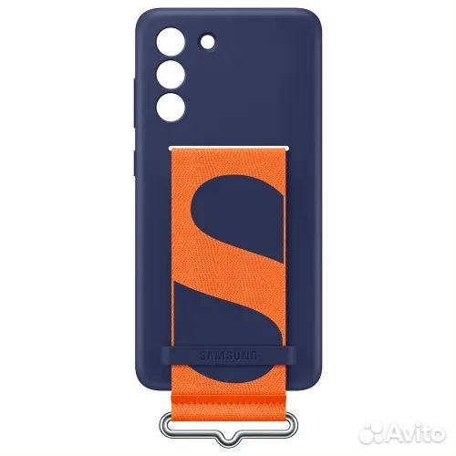 Чехол silicone cover wirh strap samsung s21fe