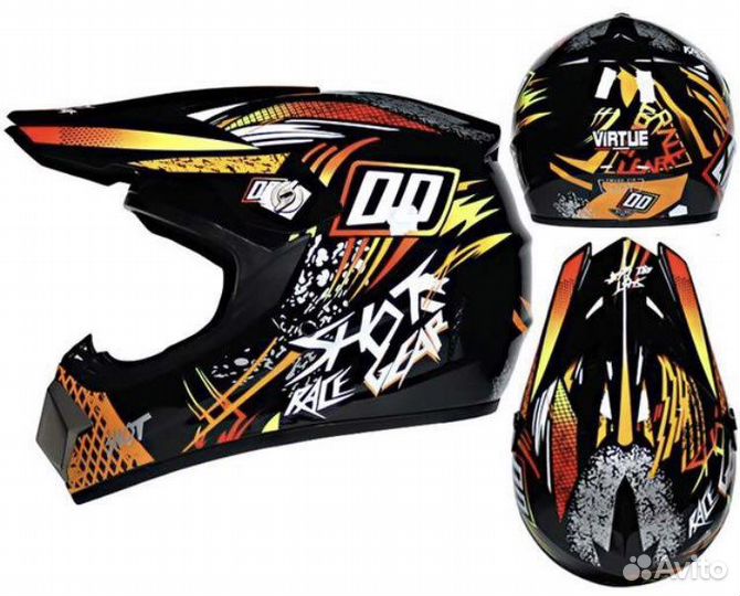 Шлем для мотокросса L/XL