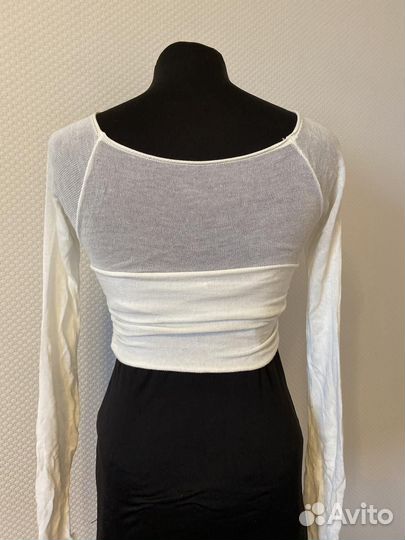 Топ сетка женский белый xxs xs,топ для девочки 152