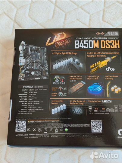 Материнская плата Gigabyte b450m ds3h socket am4