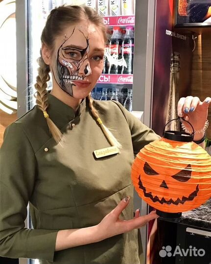 Аквагрим на праздник, грим на Хэллоуин, макияж