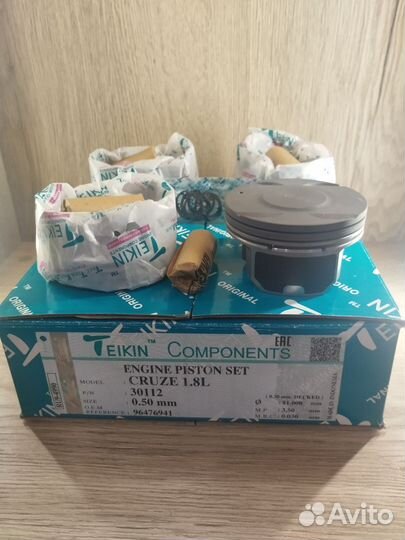 Поршни с кольцами +0.50 Z18XER A18XER F18D4 Teikin