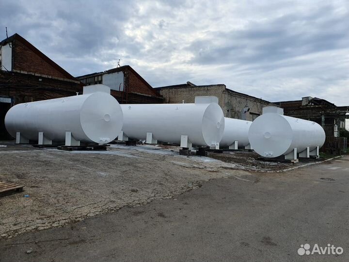 Резервуар горизонтальный стальной 25 м3, 100м3