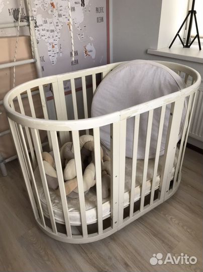 Детская кровать трансформер овальная ellipsebed