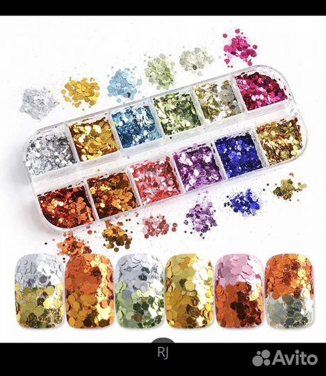 Блестки для дизайна ногтей/блестки для маникюра