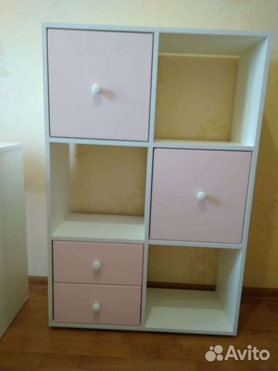 Новые стеллажи 6 клеток с ящиками и дверками