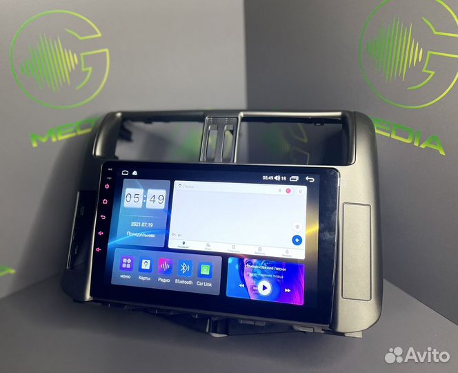 Магнитола Toyota Prado 150 Android 10, 3/32Gb, 4G