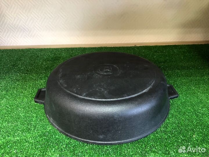 Жаровня сковорода, чугун 280х60мм, две ручки