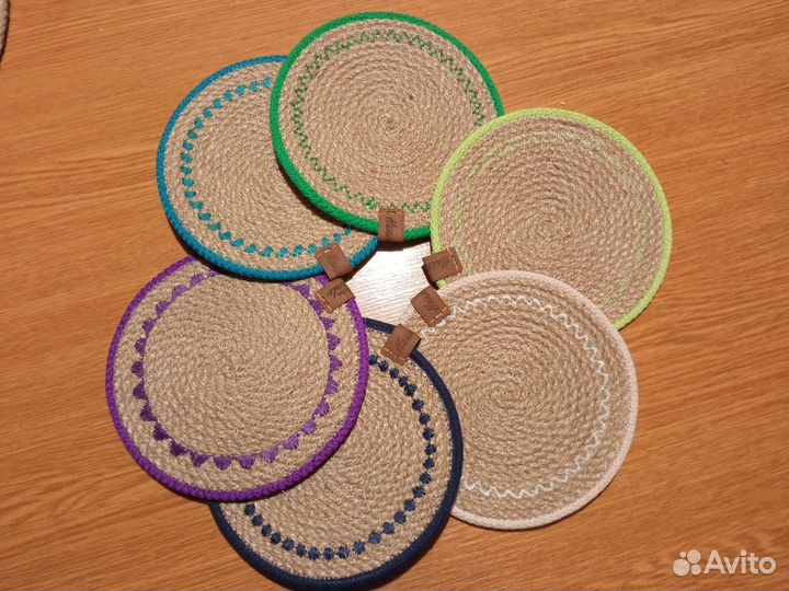 Салфетки сервировочные из джута