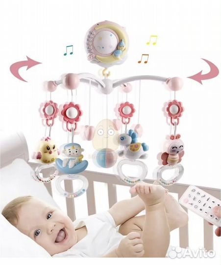 Музыкальный мобиль (карусель) на кроватку