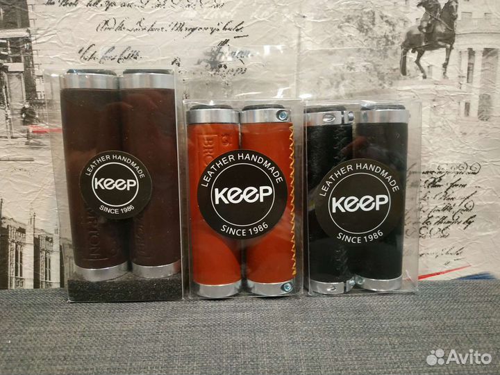 Грипсы brompton из натуральной кожи