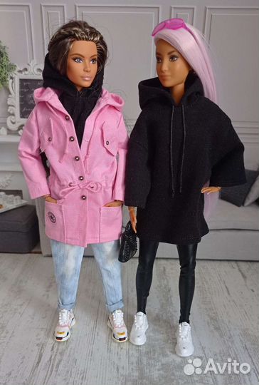 Кроссовки для кукол Барби, Кена, Рэйнбоу Хай