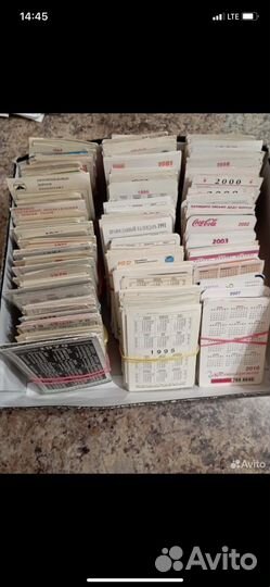 Переливные календарики СССР