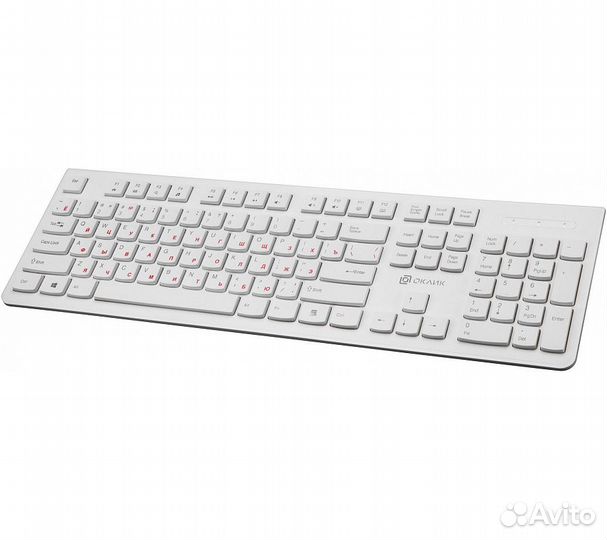 Клавиатура Оклик 505M, белый