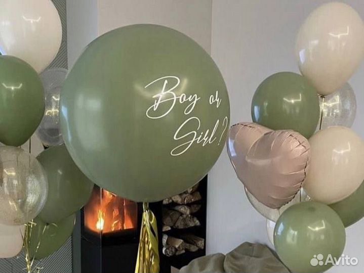 Гендар шар/gender party/Шары на выписку