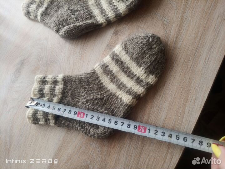 Носки шерстяные вязаные (2 пары)