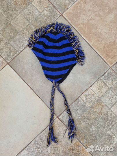 Осенняя шапка дракон детская на 1,5 - 2 г