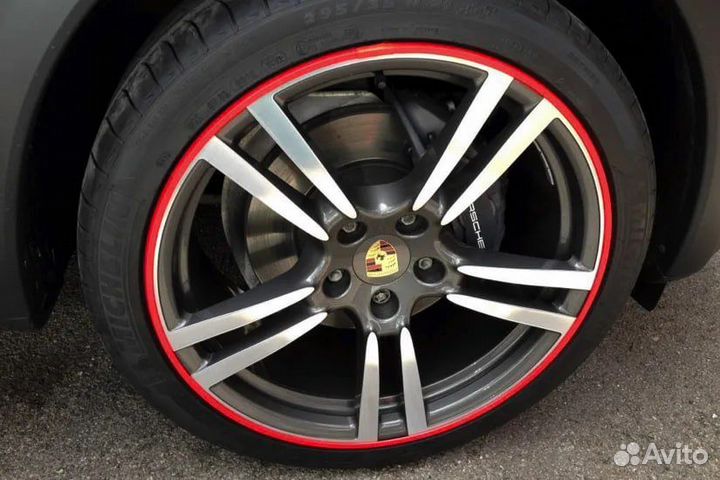 Защита литых дисков R12-21 (красный) (хуппер)