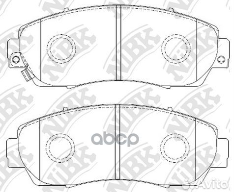 Колодки тормозные дисковые перед PN8802 NiBK