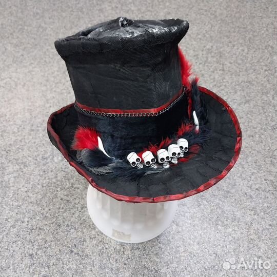 Шляпа цилиндр на хэллоуин мужская р/р